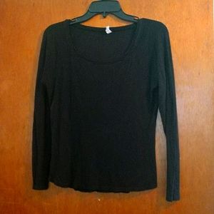 Blue Steel Black  simple long sleeve shirt